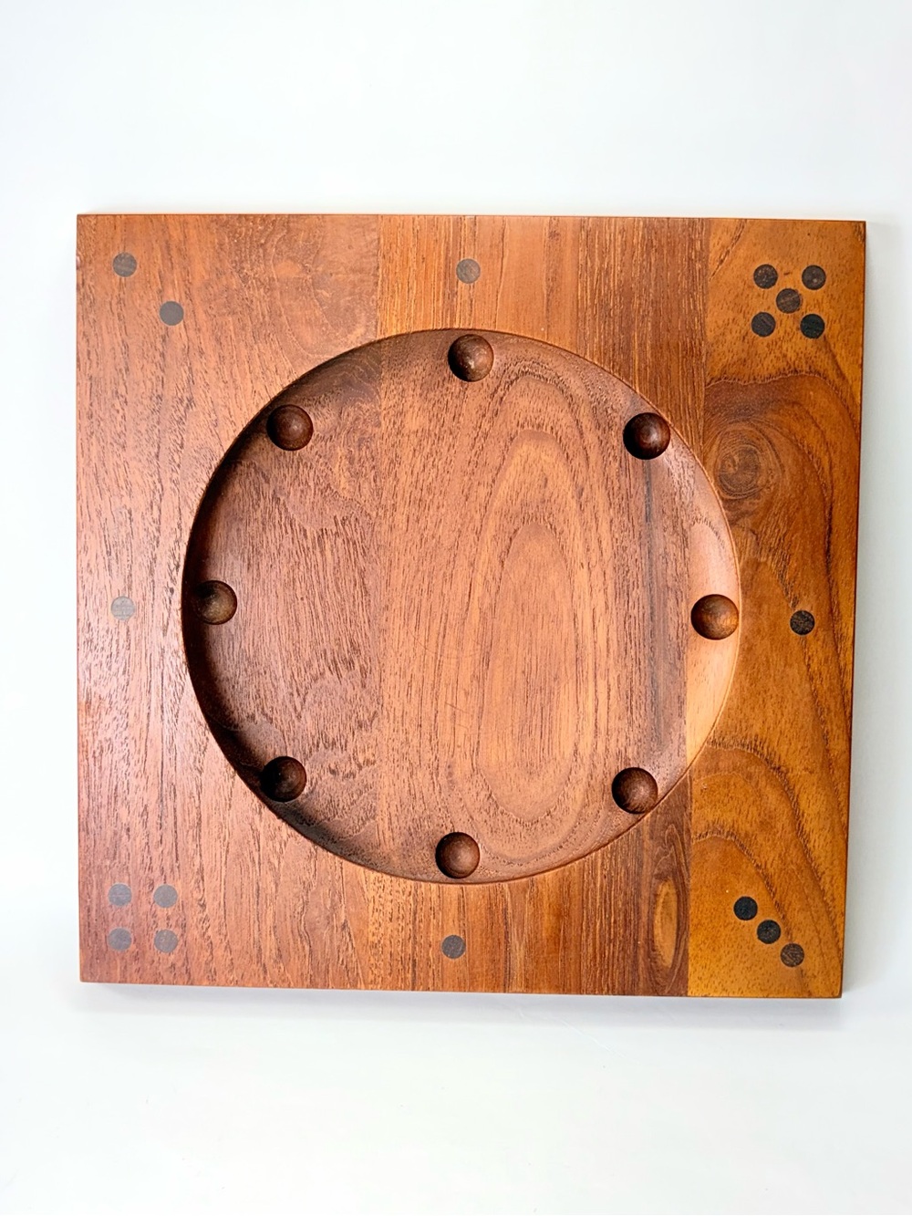 MCM Skjode Skjern Danmark Roullette Roll-ette Teak Wood Game Board (base only)